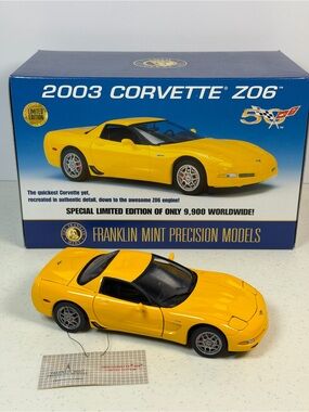 Franklin Mint 2003 Corvette Z06 Limited Edition 50th Anniversary Diecast NIB